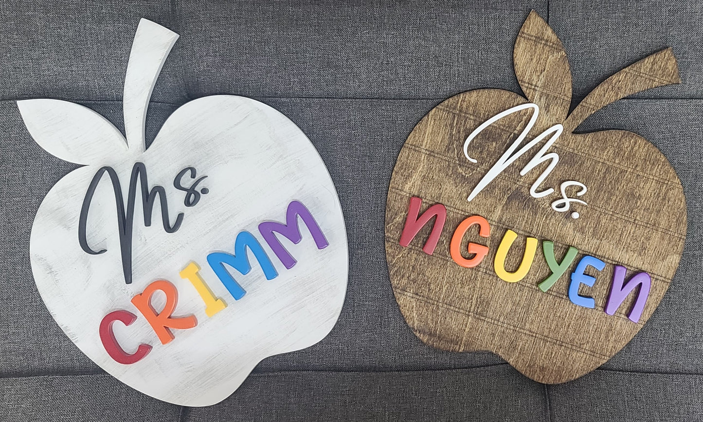 Personalized Teacher Apples