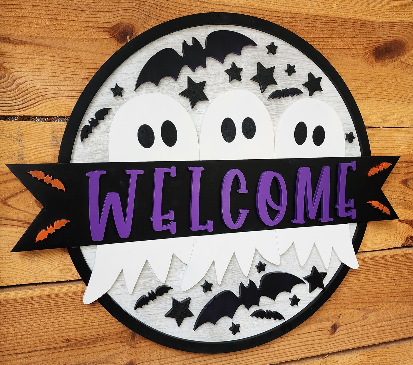 Ghost Trio Door Sign