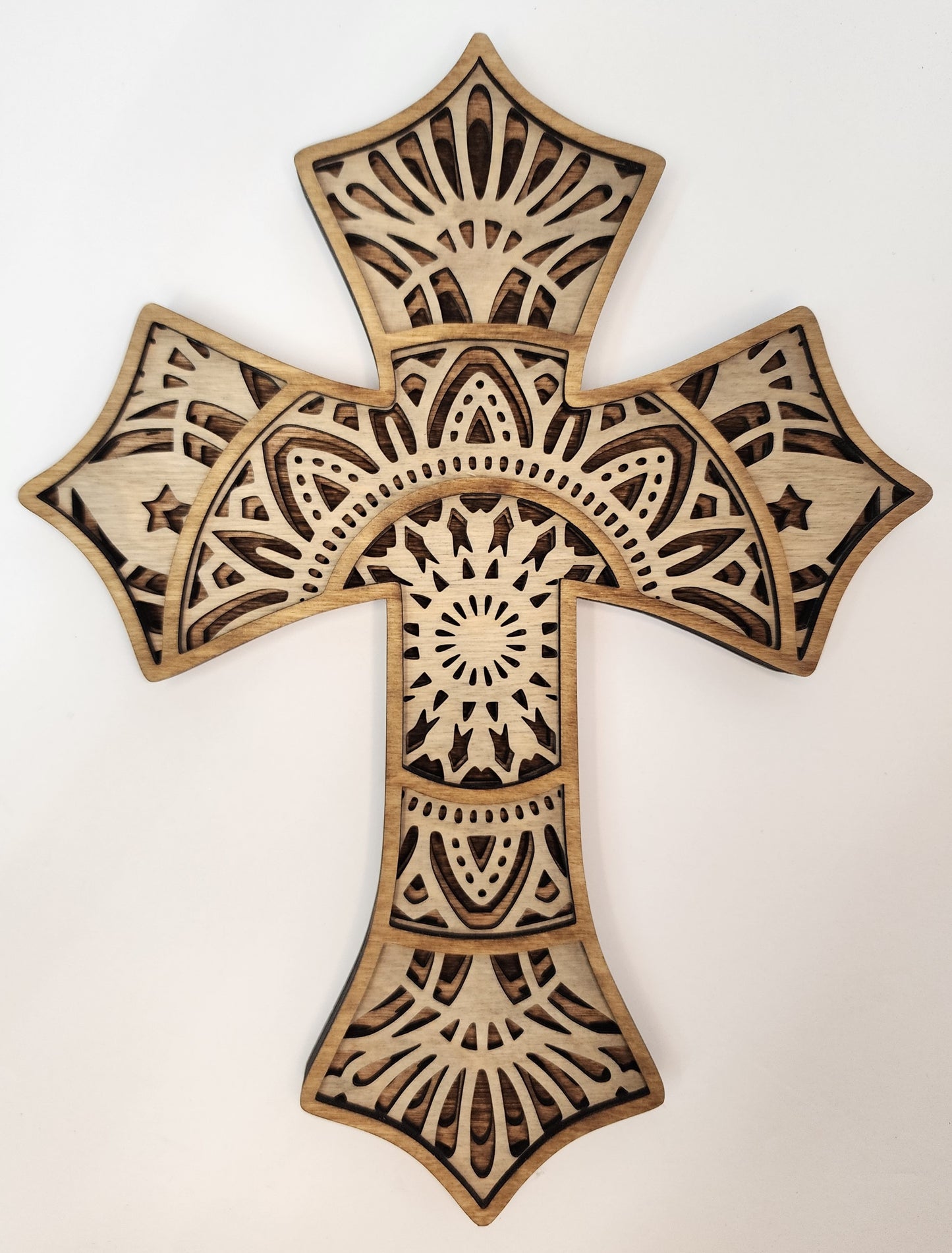 Layered Wooden Cross