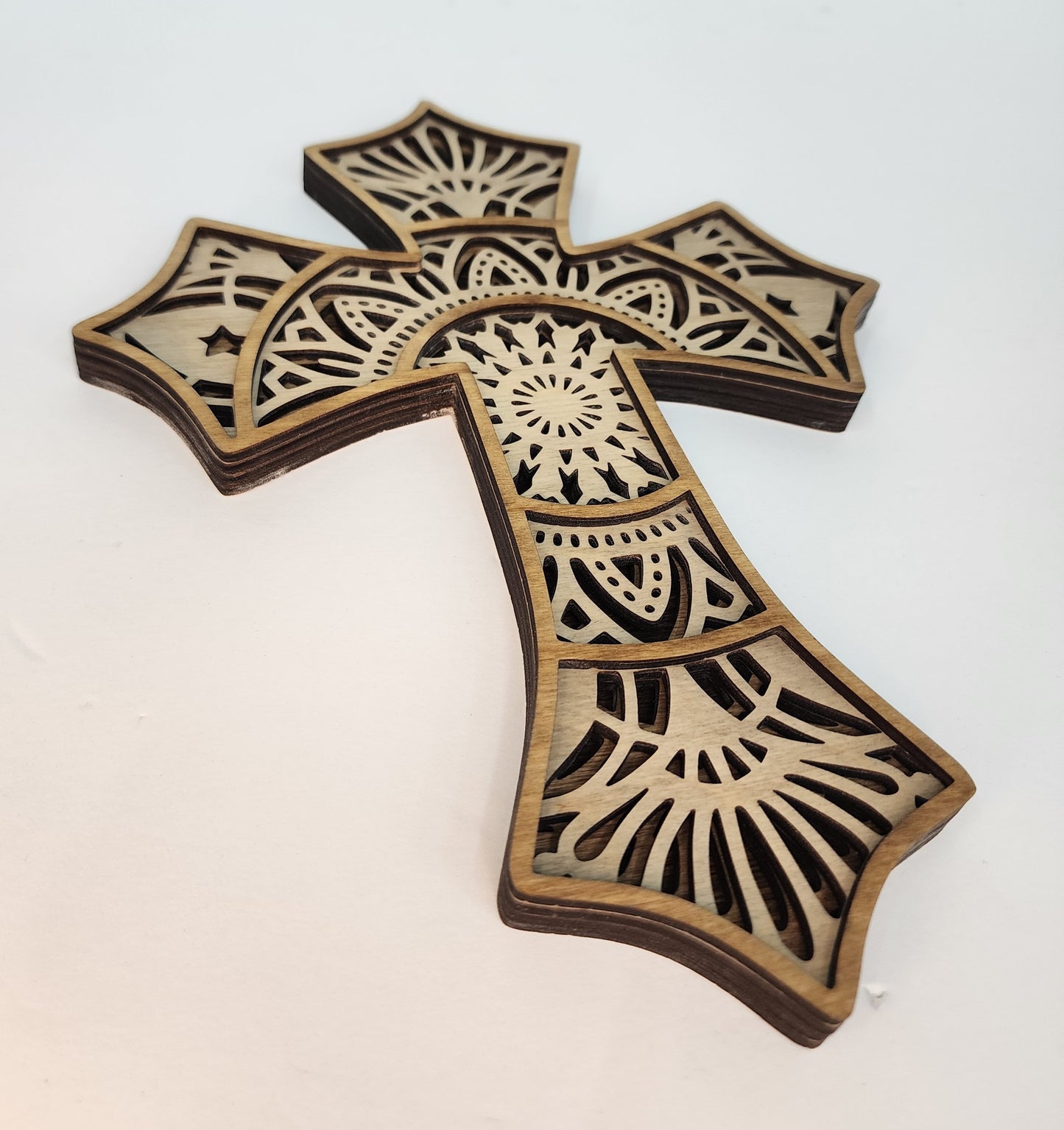 Layered Wooden Cross