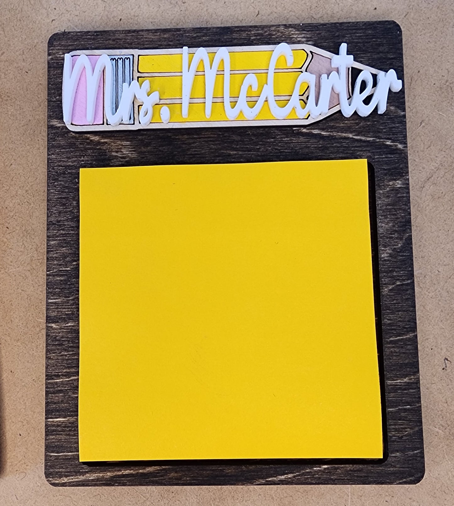 Pencil Post It Note Holder