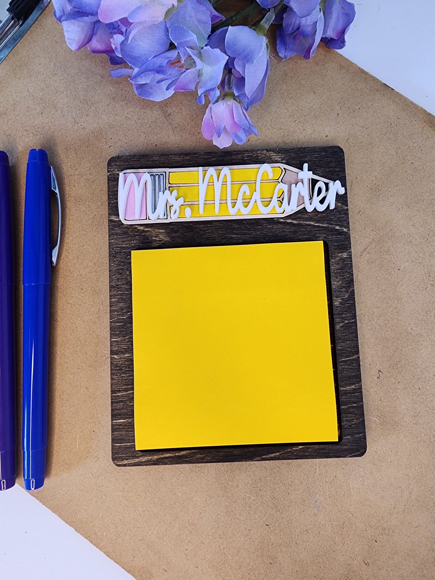 Pencil Post It Note Holder
