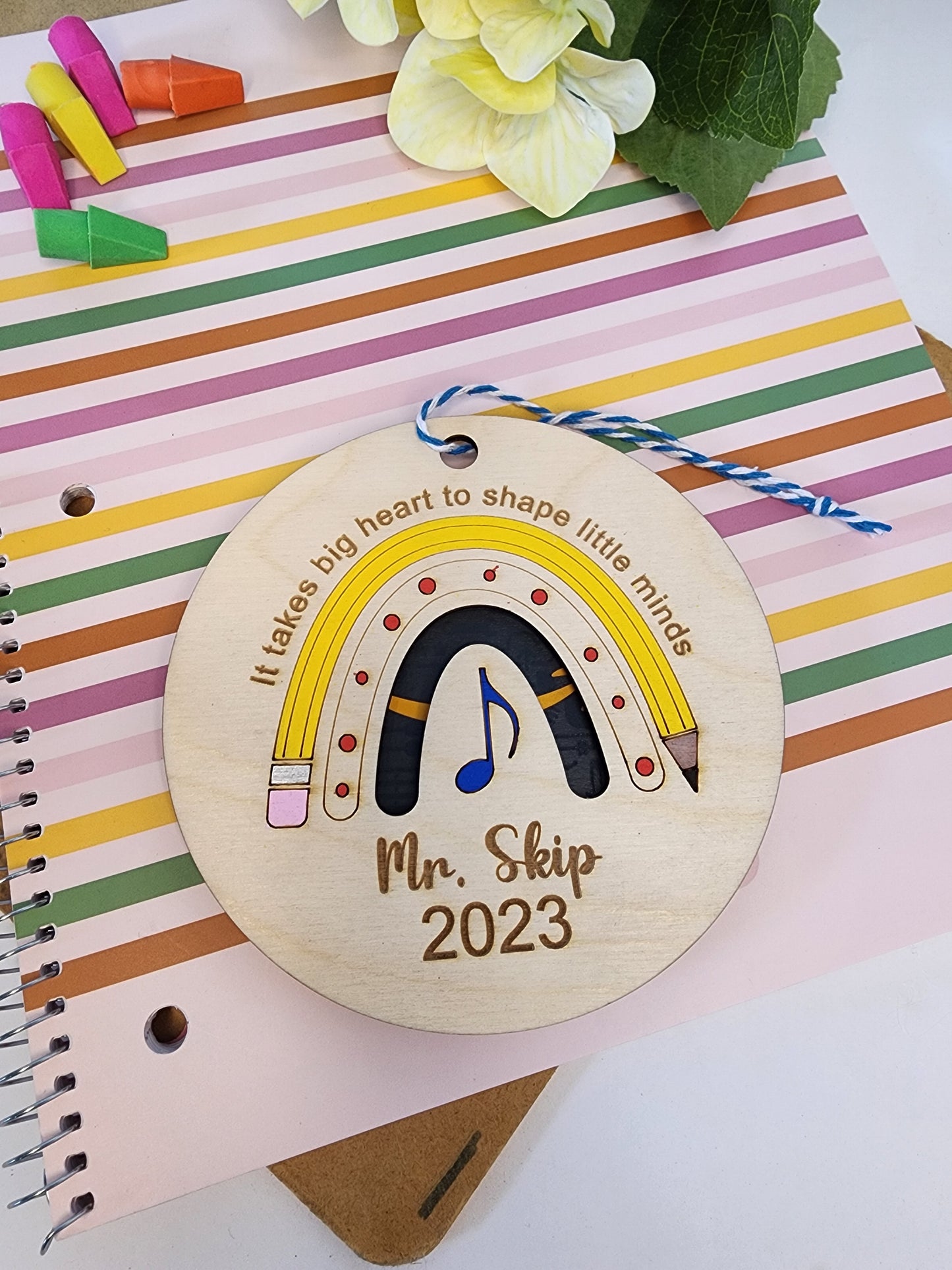 Rainbow Ornament Gift Card Holder
