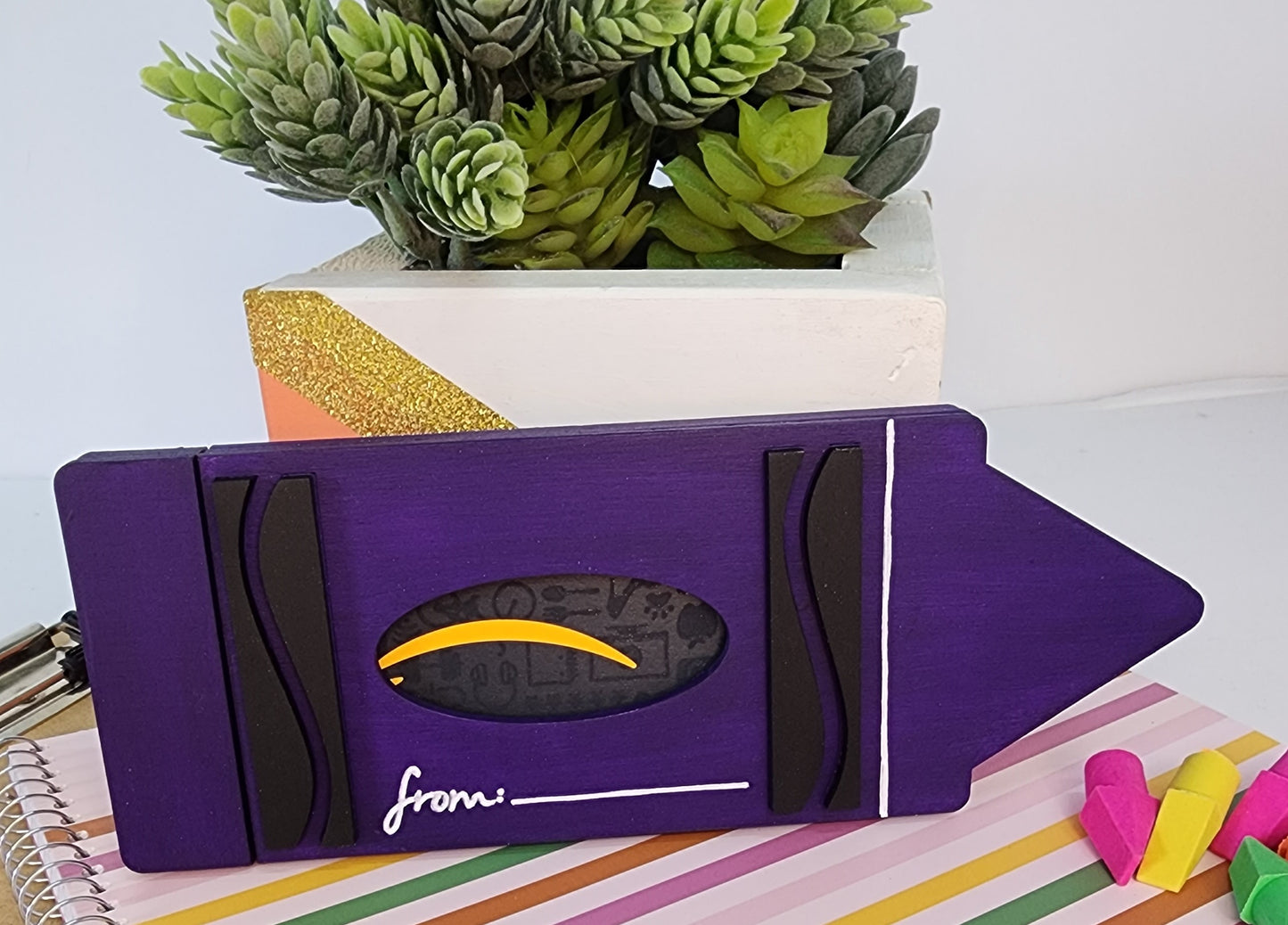 Crayon Gift Card Holder