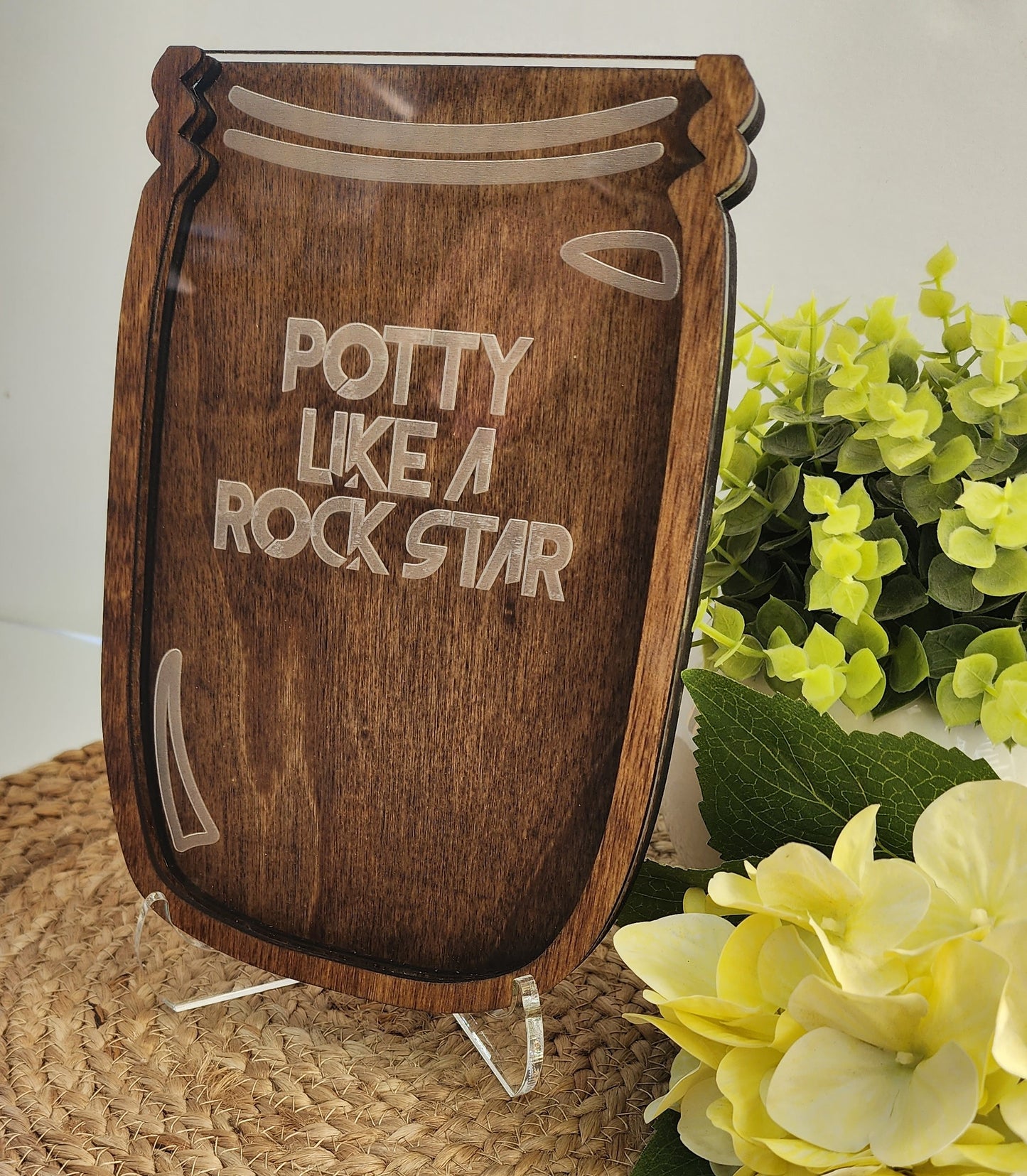 Potty Like A Rockstar Reward Jar