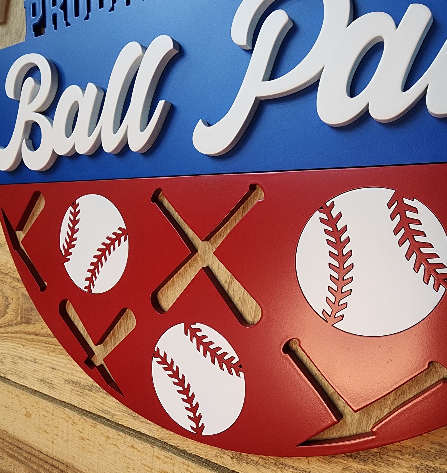 Probably At The Ball Park Door Sign
