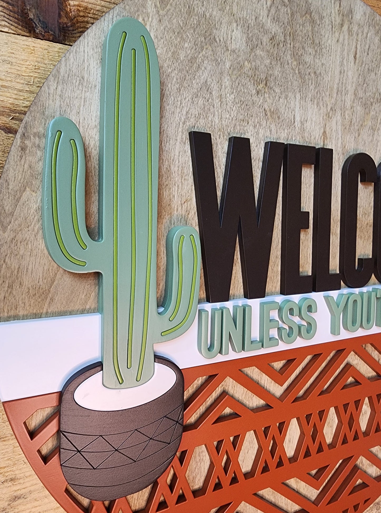 Welcome Prick Door Sign