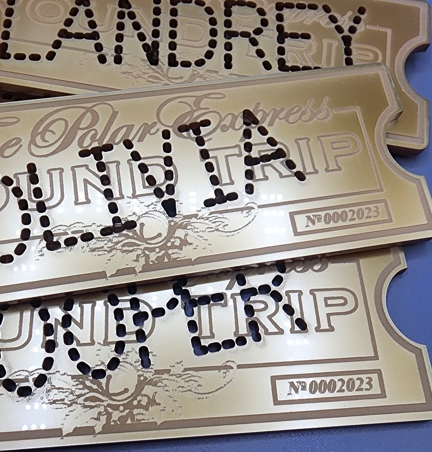 Polar Express Personalized Ticket Ornament