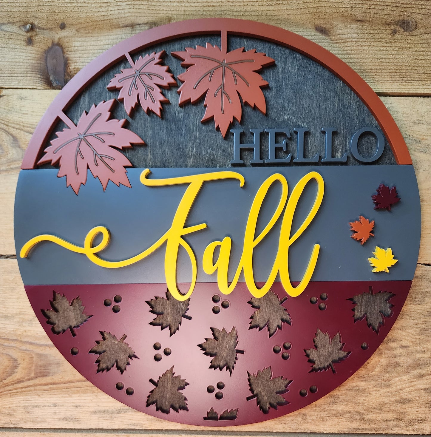 Hello Fall Door Sign