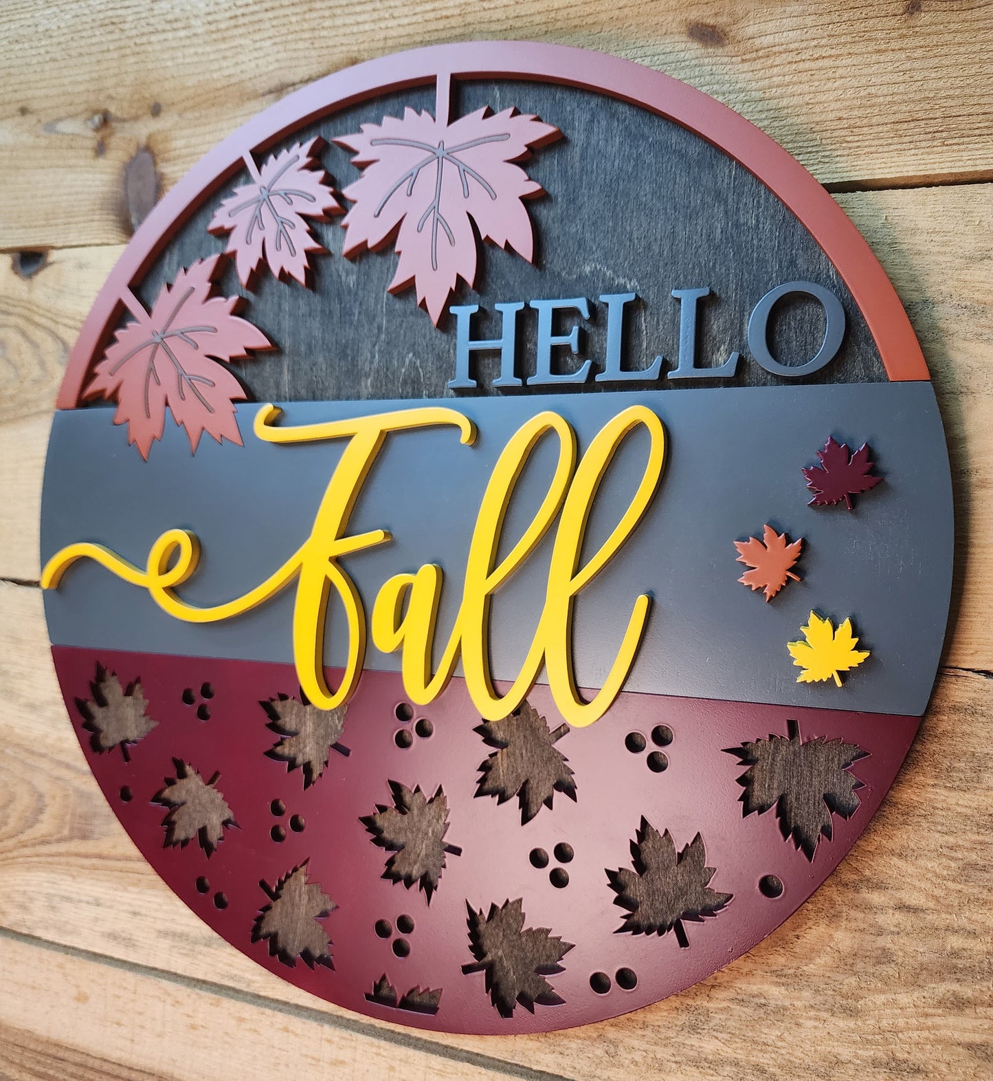 Hello Fall Door Sign