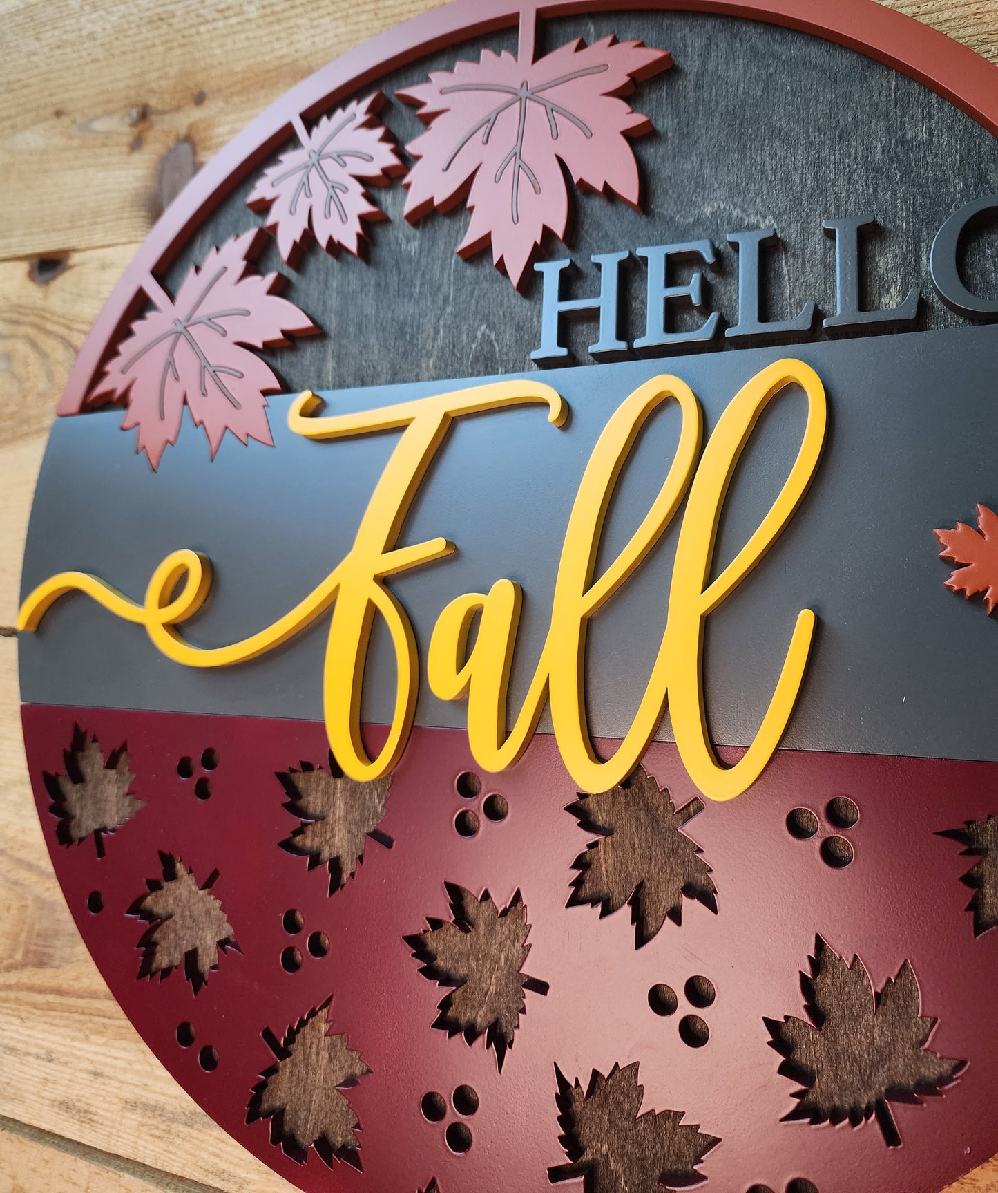 Hello Fall Door Sign