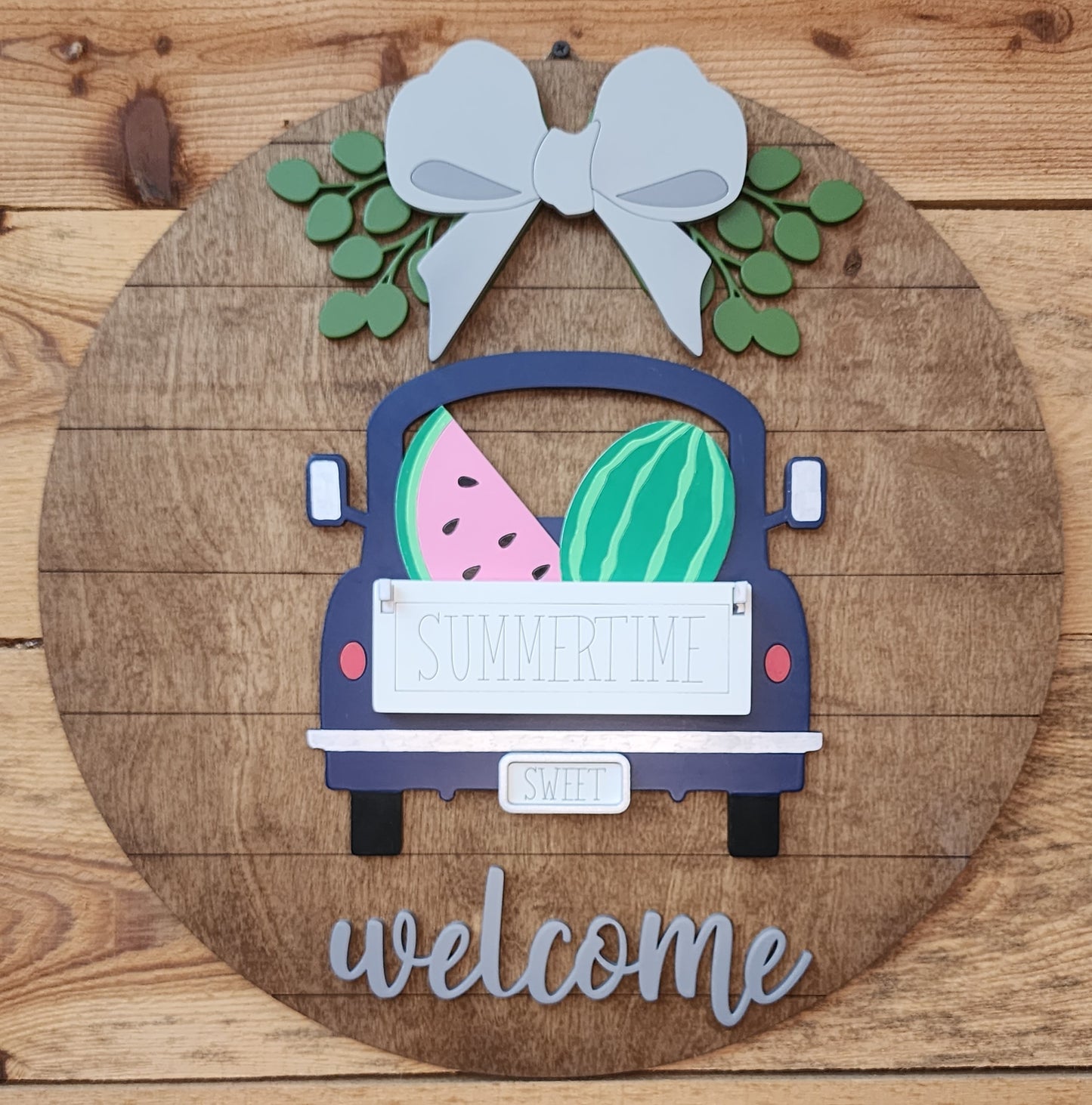Monthly Interchangeable Truck Door Sign