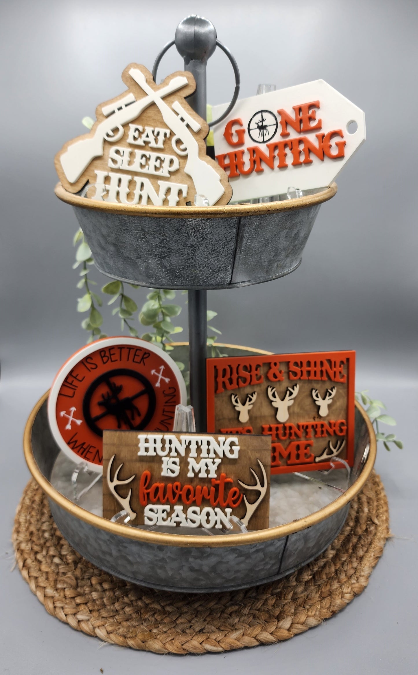Eat Sleep Hunt Shelf Sitter