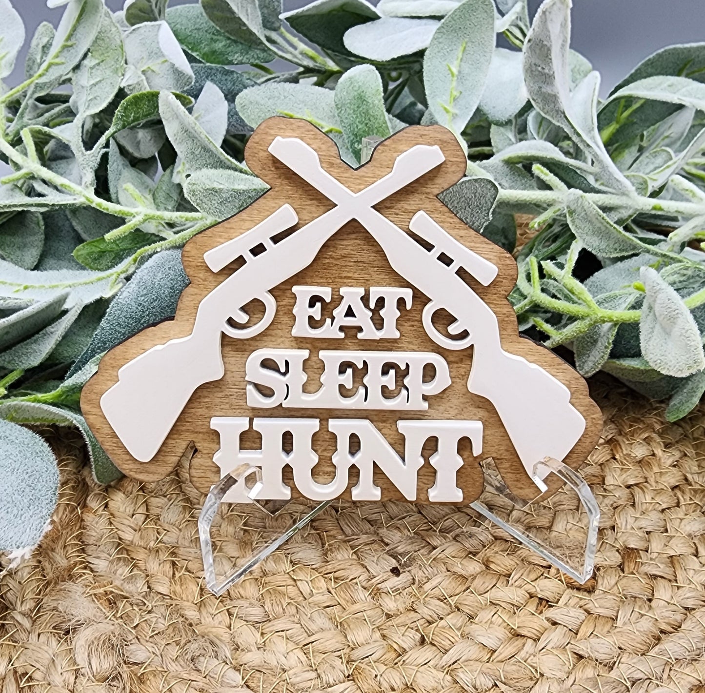 Eat Sleep Hunt Shelf Sitter
