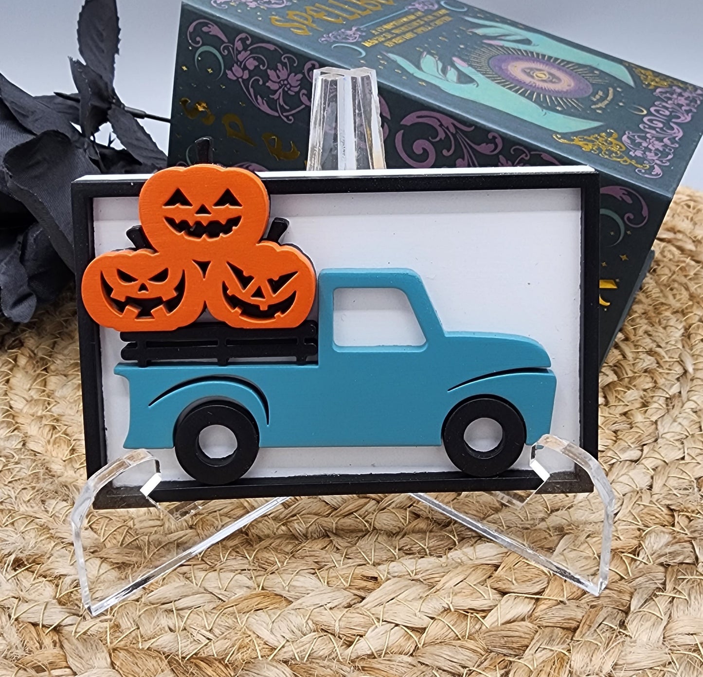 Jack-O-Lantern Truck Shelf Sitter