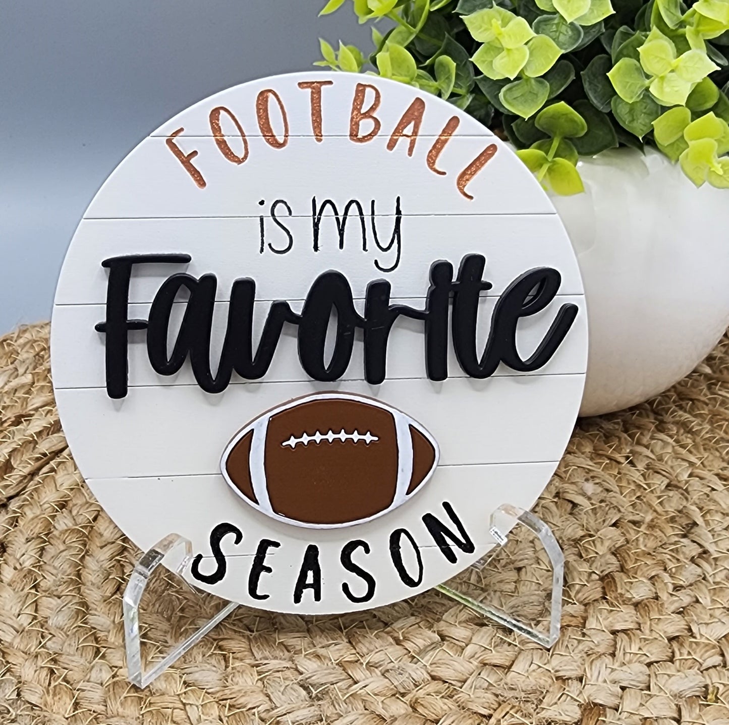 Football Season Shelf Sitter