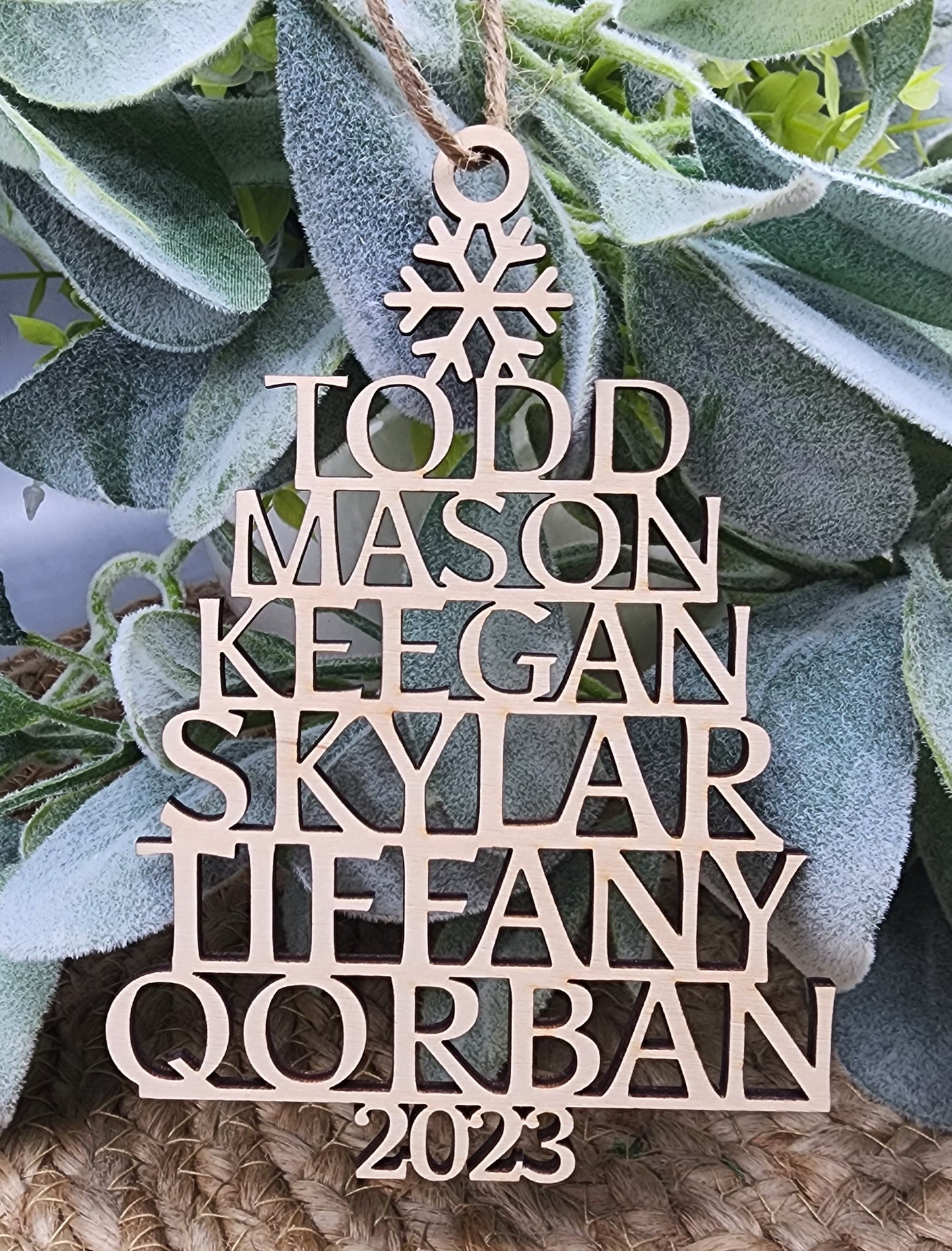 Family Christmas Tree Ornament