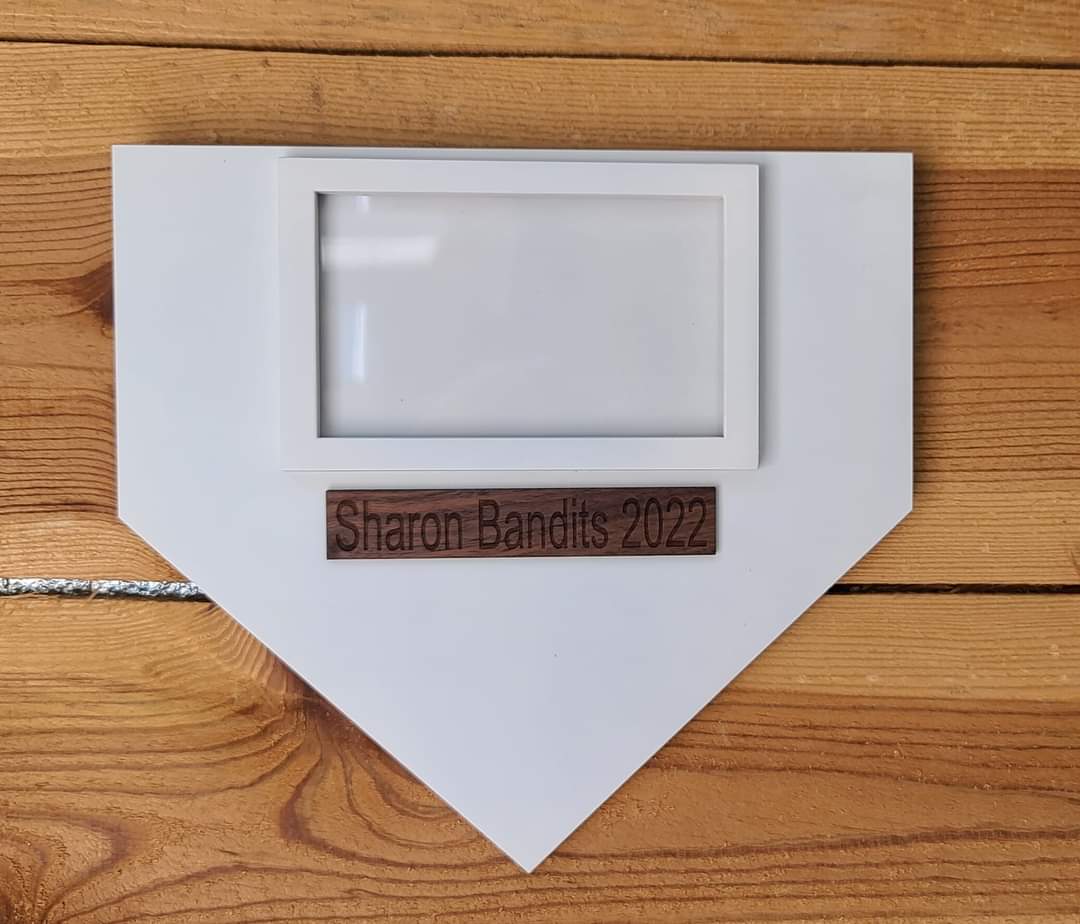 Baseball Photo Frame with Signature Space