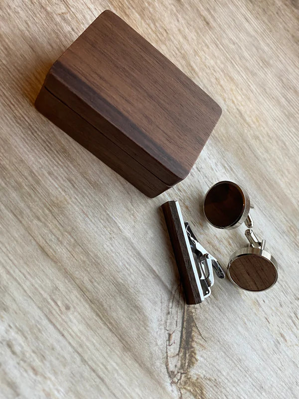 Cuff Links and Tie Clip