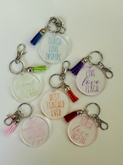Teacher Appreciation Acrylic Keychains