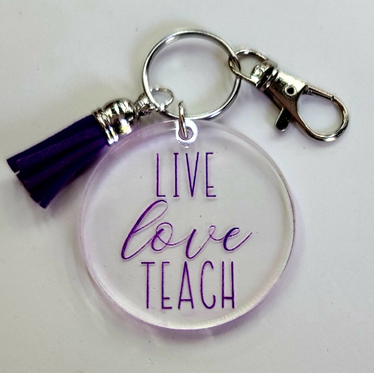 Teacher Appreciation Acrylic Keychains