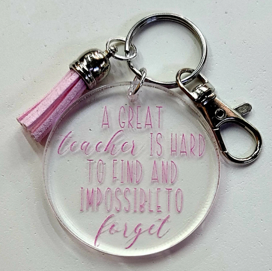 Teacher Appreciation Acrylic Keychains