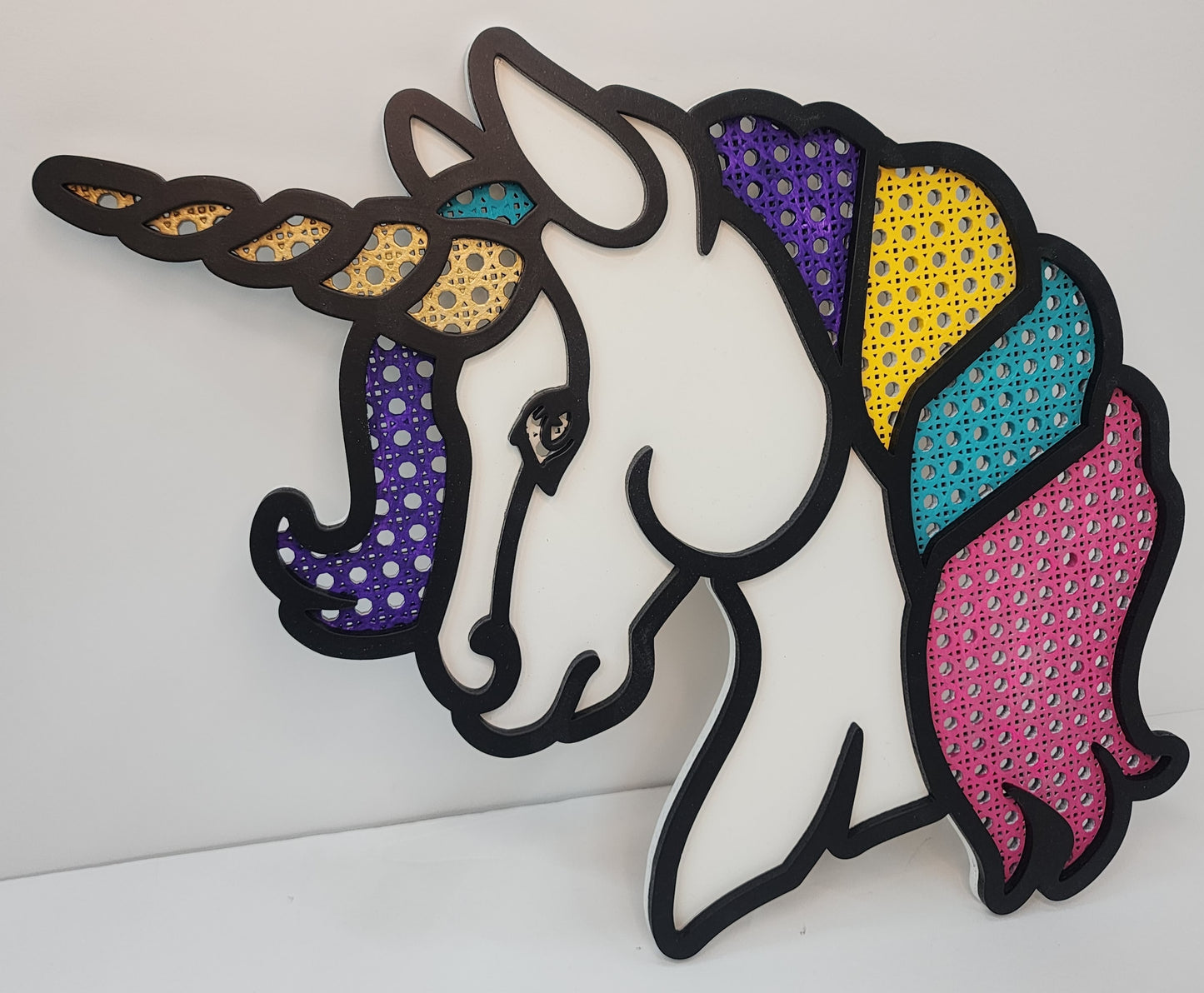 Unicorn Rattan Wall Decor