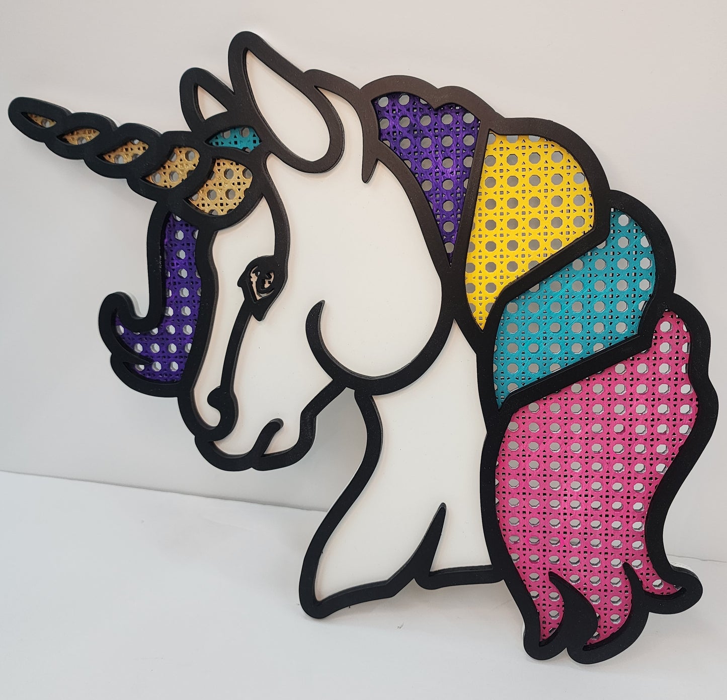 Unicorn Rattan Wall Decor