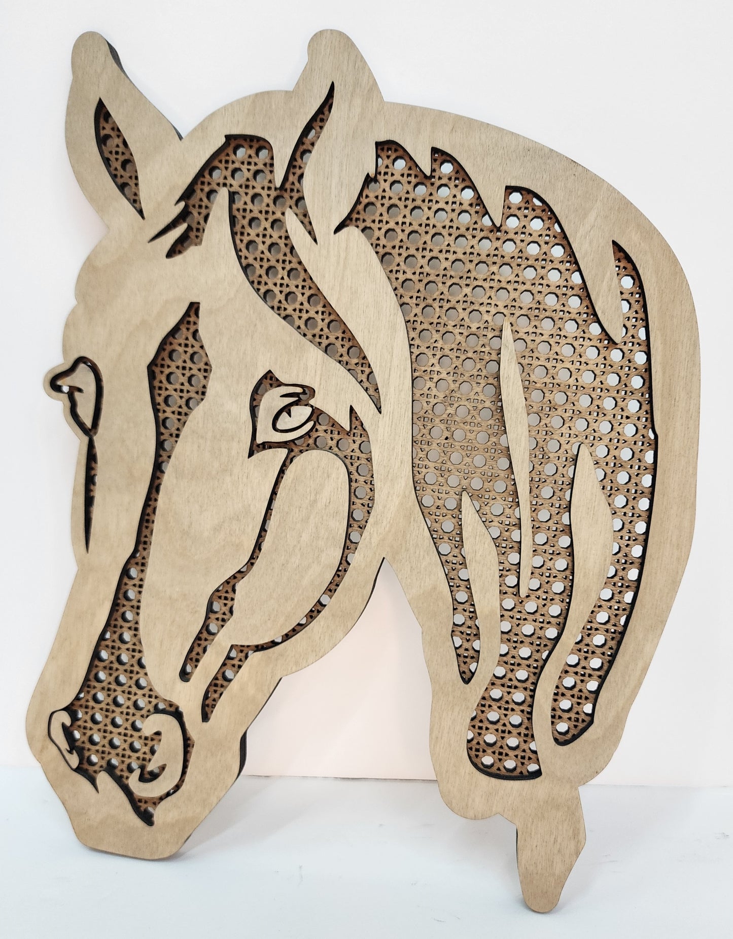 Horse Rattan Wall Decor