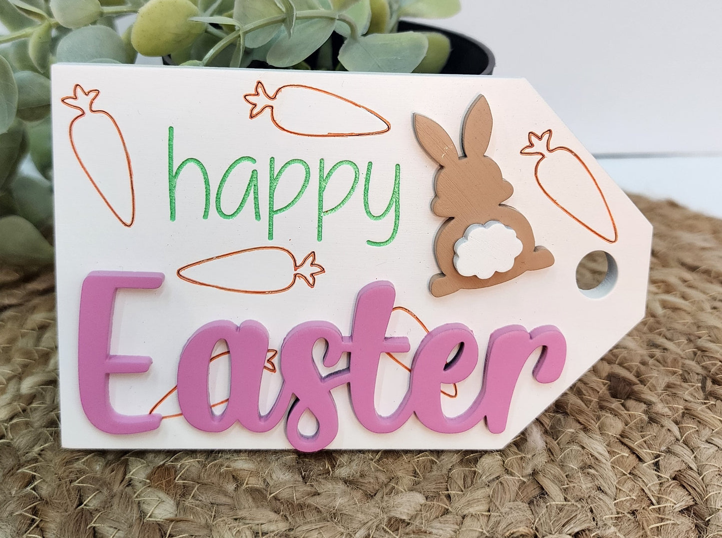 Bunny Tail Tag Shelf Sitter