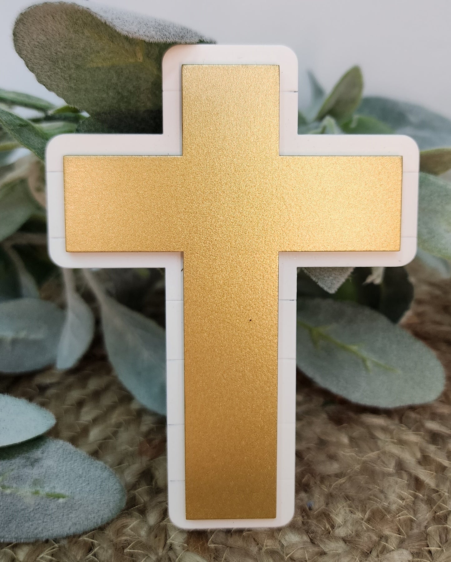 Gold Cross Shelf Sitter