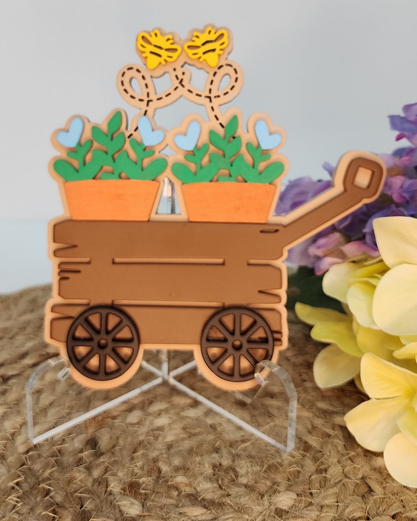 Flower Cart Shelf Sitter