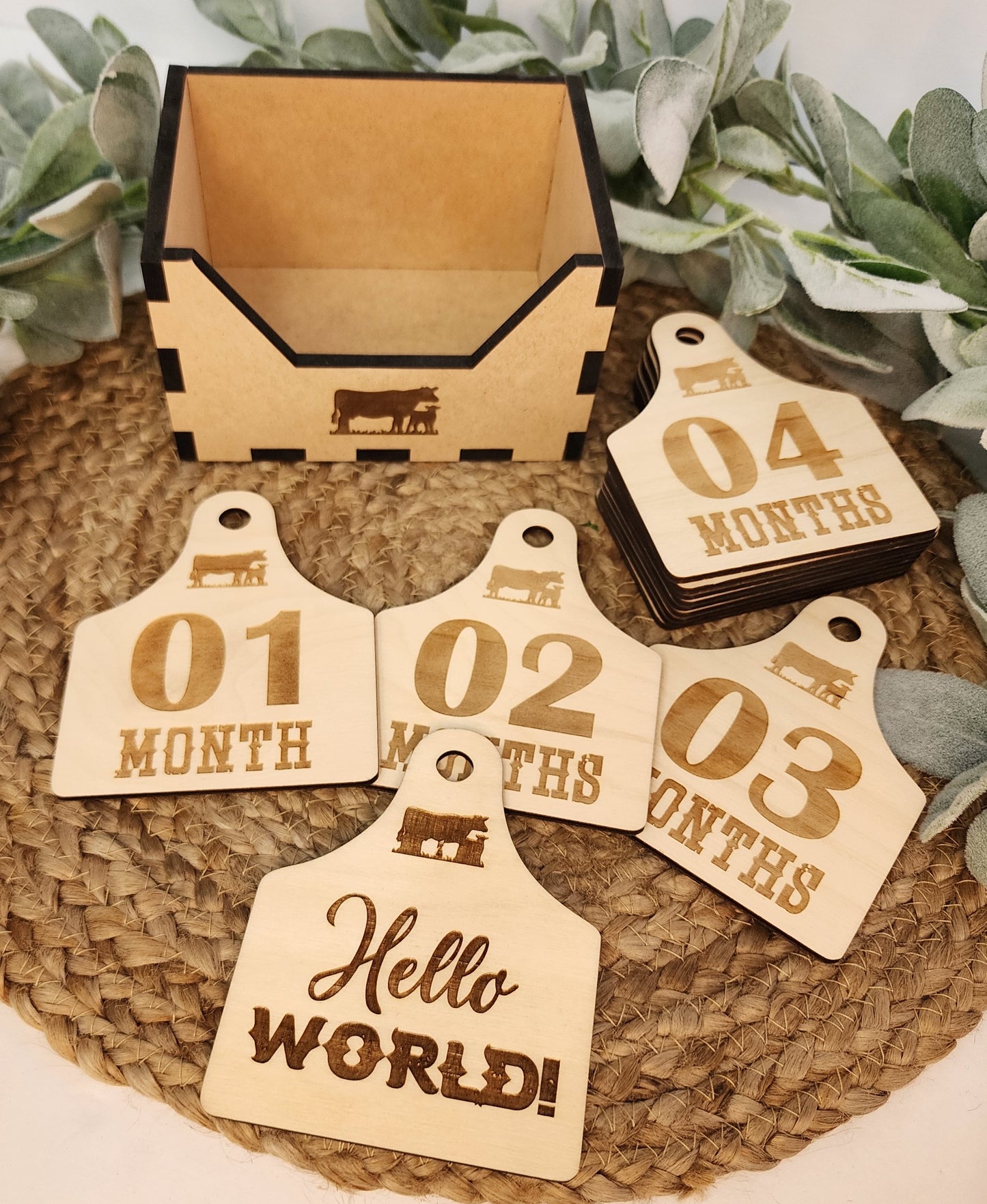 Cow Tag Monthly Milestones