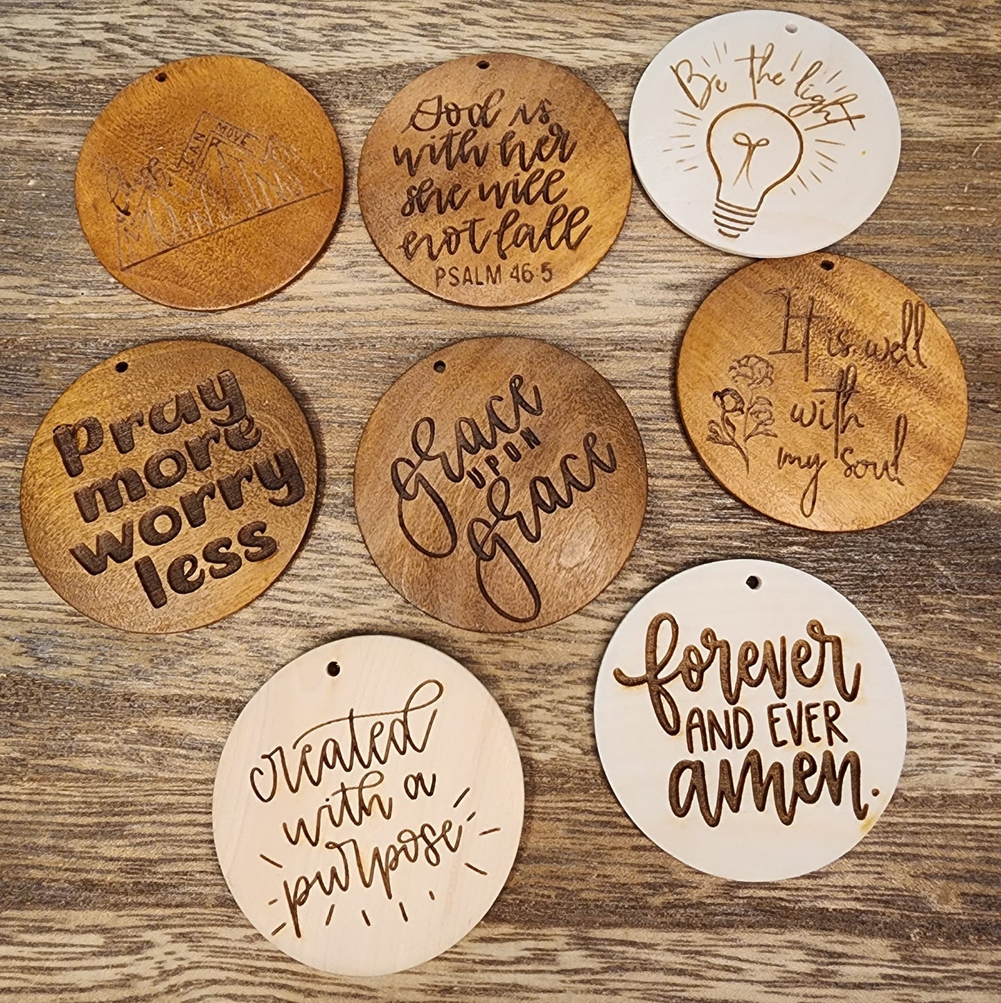 Faith Inspired Wristlet Discs