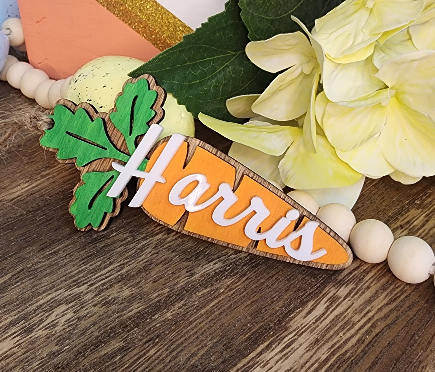 Carrot Easter Basket Tag