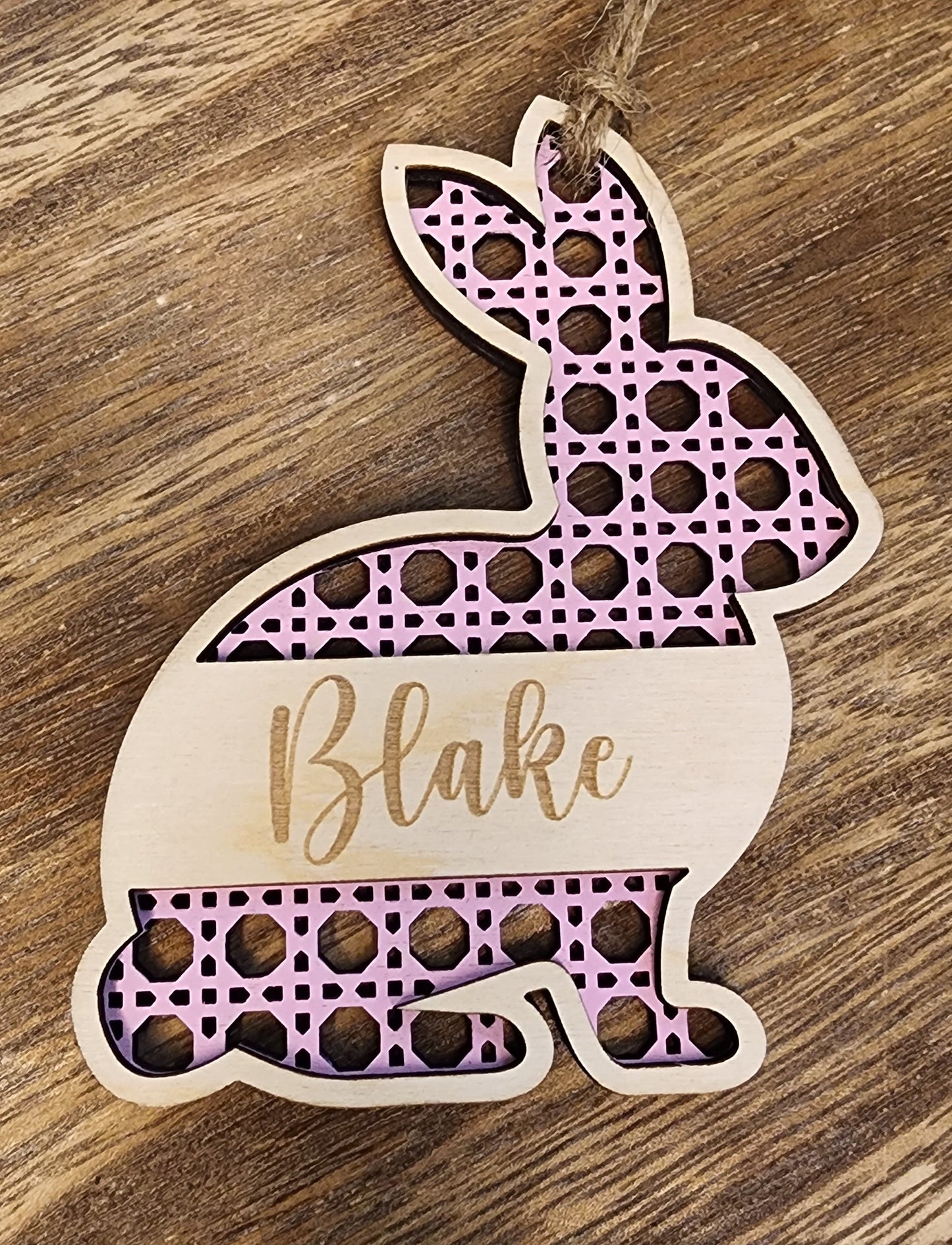 Rattan Easter Tags