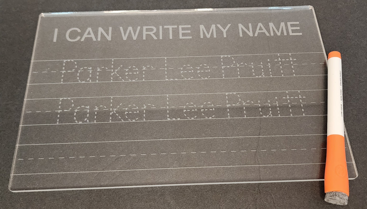 Custom Name Practice Board