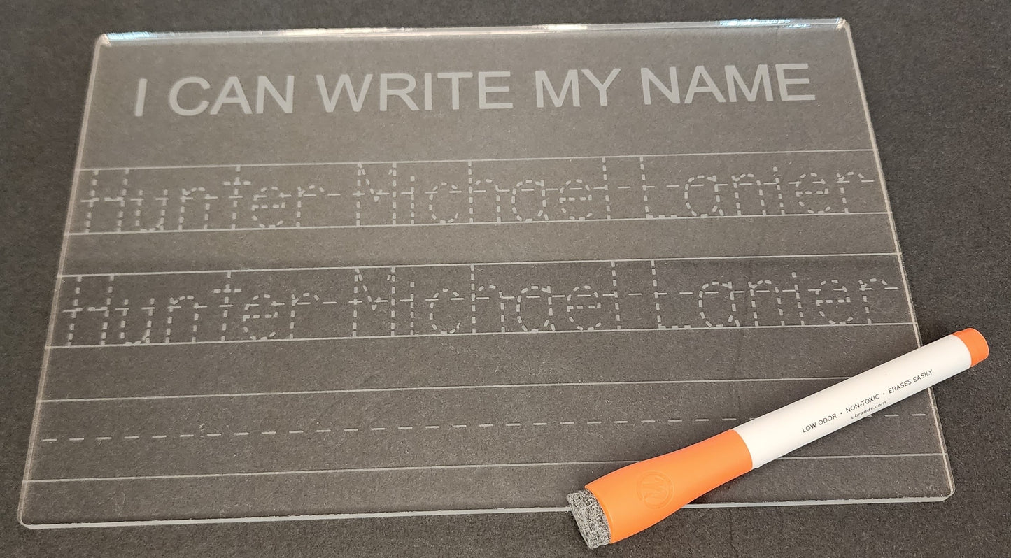 Custom Name Practice Board