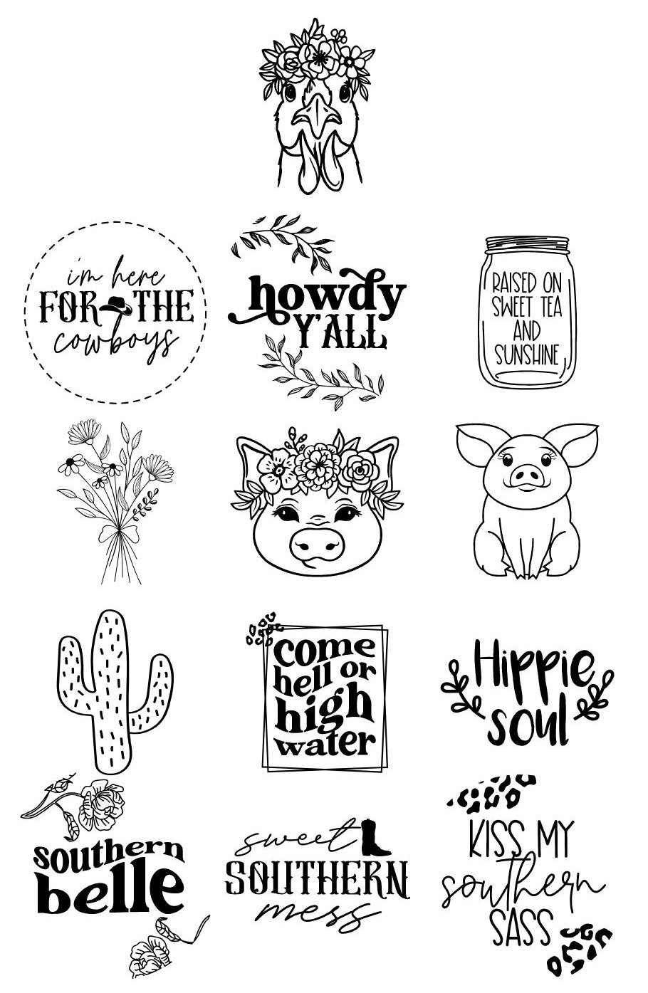 Country/Southern Wristlet Discs