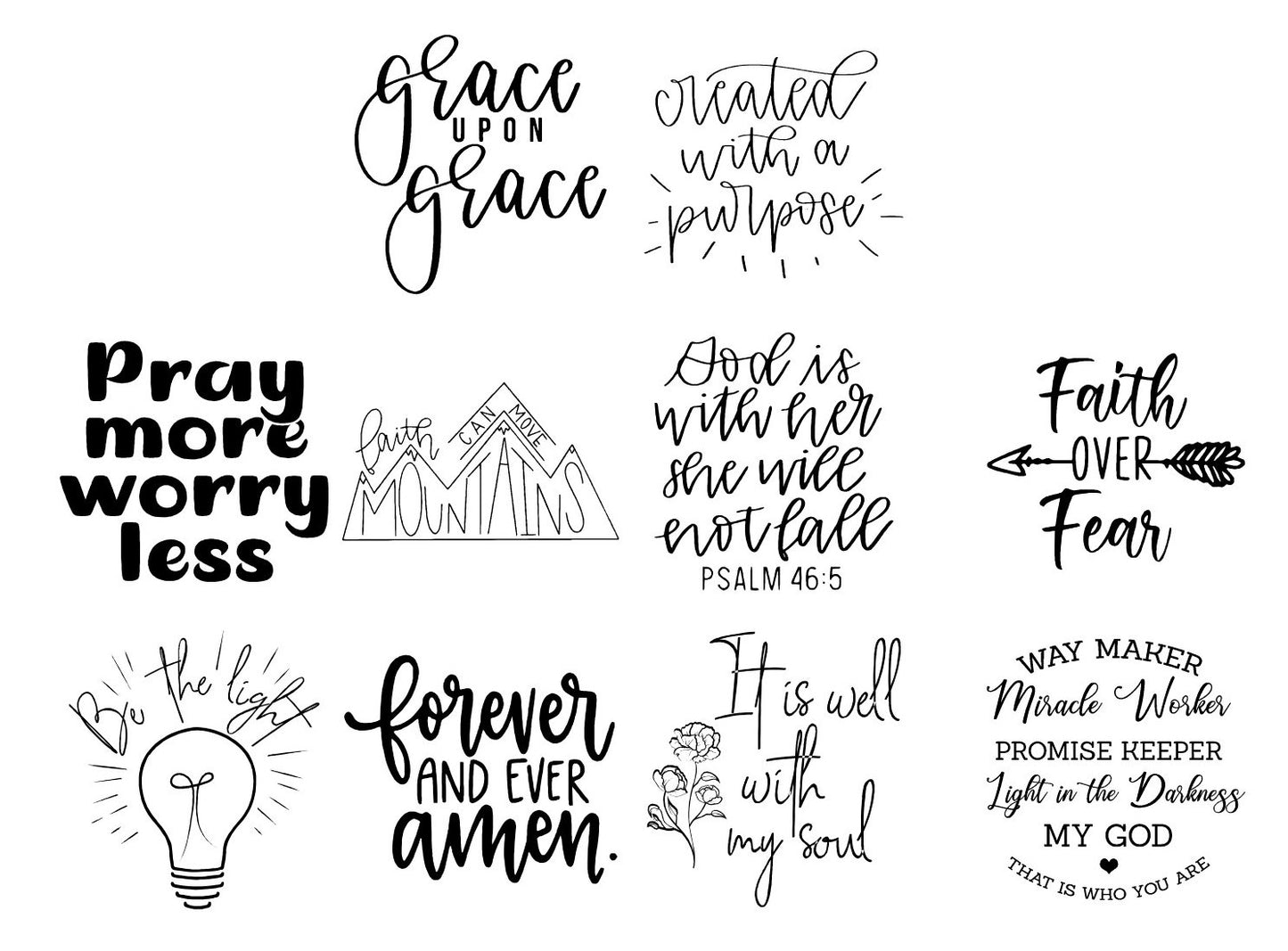 Faith Inspired Wristlet Discs