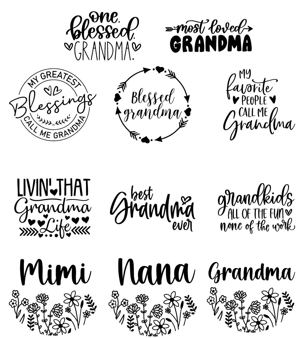 Grandmother Wristlet Discs