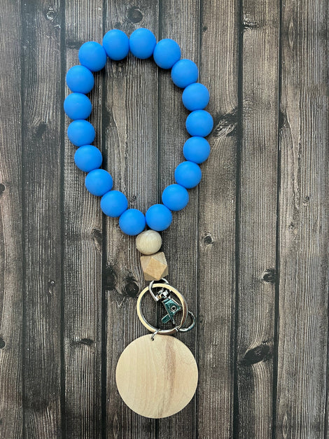Solid Color Drop Bead Wristlet