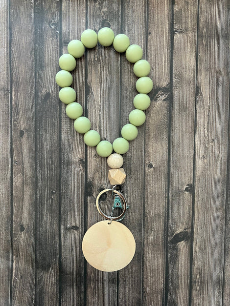 Solid Color Drop Bead Wristlet