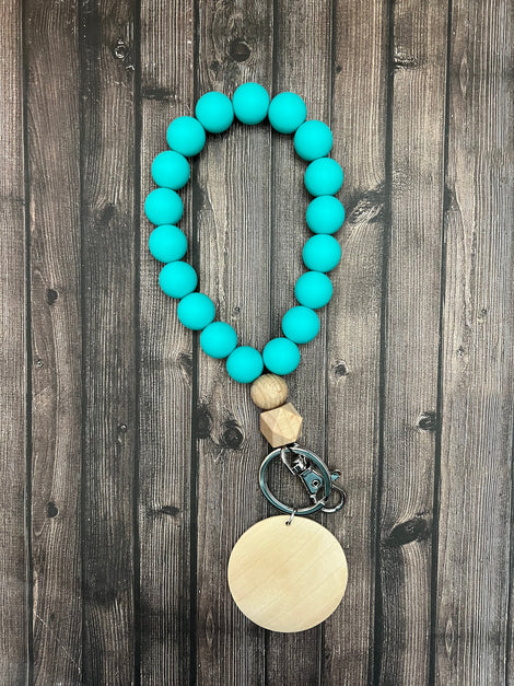 Solid Color Drop Bead Wristlet