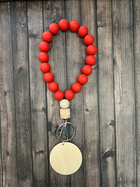Solid Color Drop Bead Wristlet