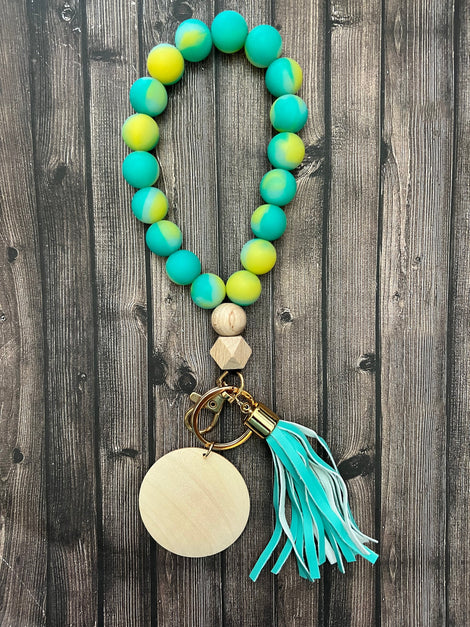 Printed Drop Bead Wristlet