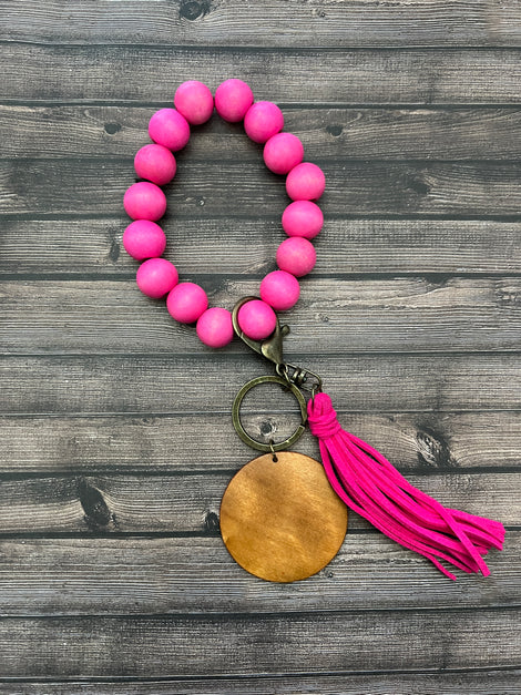 Bright Pink Wristlet