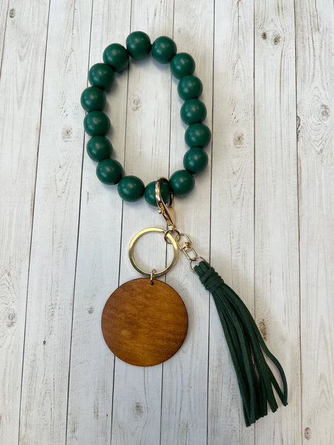 Dark Green Wristlet