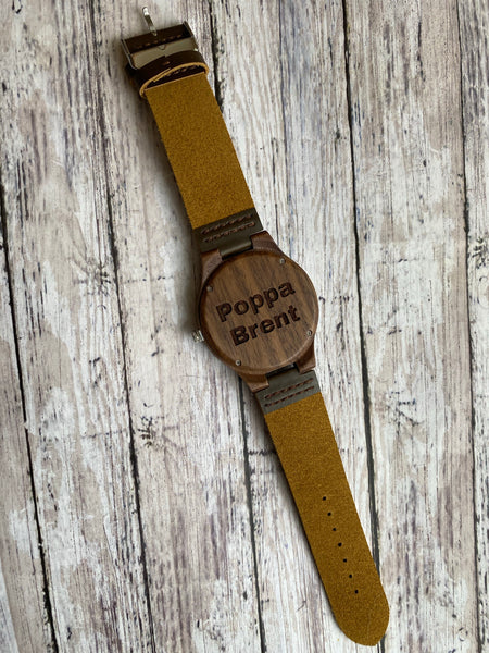 Walnut Wrist Watch