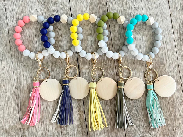 Marbled Bead Wristlet